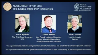 El Nobel de Física fue para tres científicos por sus estudios sobre los electrones