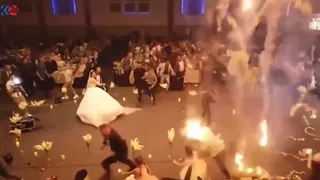 El dramático video del incendio del casamiento fatal en Irak