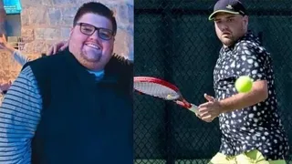 Joey Dillon: bajó 90 kilos y sueña con ganar un partido como tenista profesional 