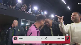 Will Smith fue a ver a Messi a Miami y se saludaron como viejos amigos