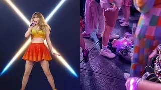 Una fan de Taylor Swift dejó a su bebé en el piso para ver el show