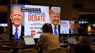 A qué hora y dónde se podrá ver el primer debate electoral entre Biden y Trump